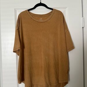 aerie distressed boyfriend tee